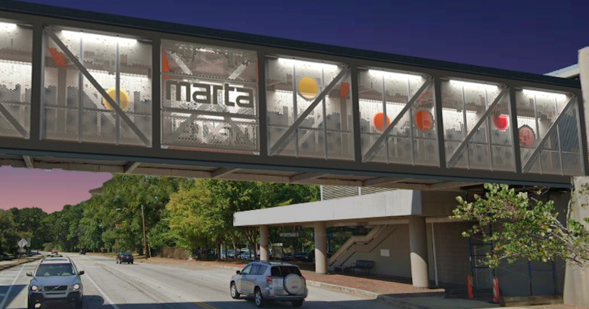 Fresh look at MARTA station, pedestrian bridge upgrades unveiled